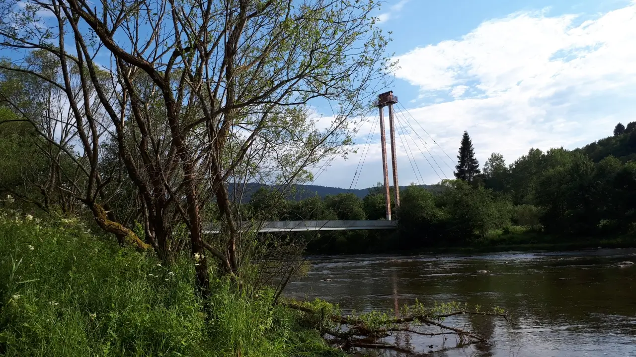 Stanica DWERNICZEK - Most wiszący