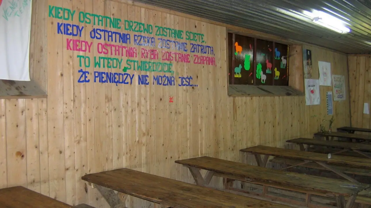 Stanica DWERNICZEK - stołówka wnętrze